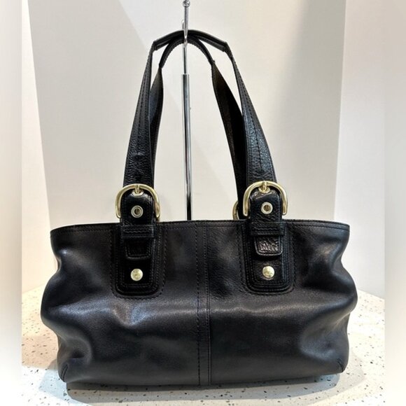 COACH Black Leather Shoulder Handbag‎ - Picture 3 of 15